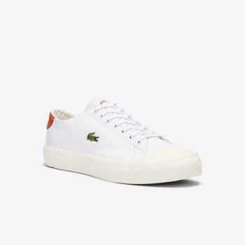 Lacoste Gripshot Leather Sneakers Pánské - Tenisky Bílé / Béžový | CZ-D7uirW